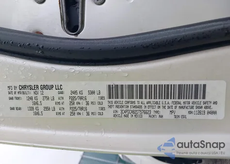 2013 Dodge Journey American Value Pkg from USA, damaged, VIN 3C4PDCAB2DT576623